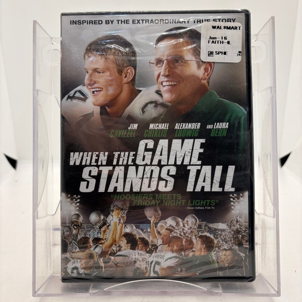 When the Game Stands Tall DVD New Sealed Jim Caviezel Michael Chiklis Football